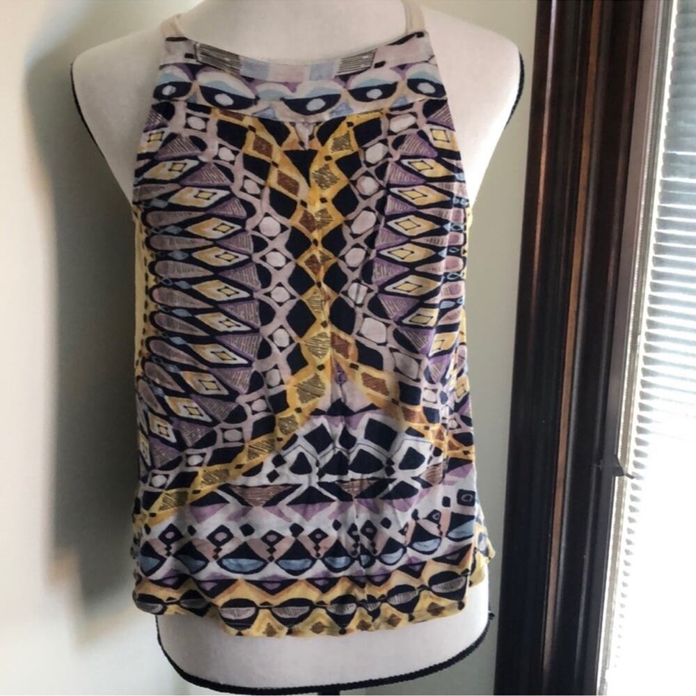 One September | Anthropologie Strathmere Printed Tank Size XS - Picture 7 of 9